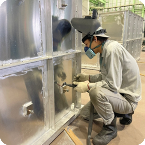 溶接の様子